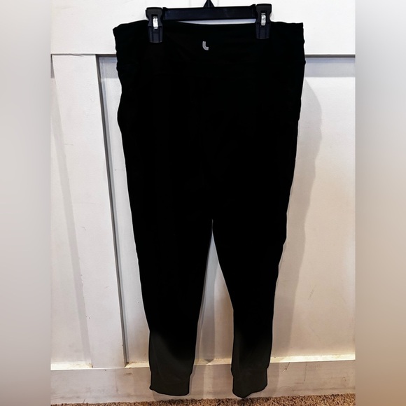 Lole OM Tech Black Jogger Track Pants Relaxed Fit Sz L - Picture 4 of 8